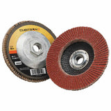 Cubitron II Flap Disc 967A, 4-1/2 in dia, 80 Grit, 5/8 in-11 Arbor, 13,300 RPM, Type 27 405-051141-55604