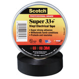 Super 33+ Vinyl Electrical Tape, 44 ft L x 1-1/2 in W, Black 500-101741