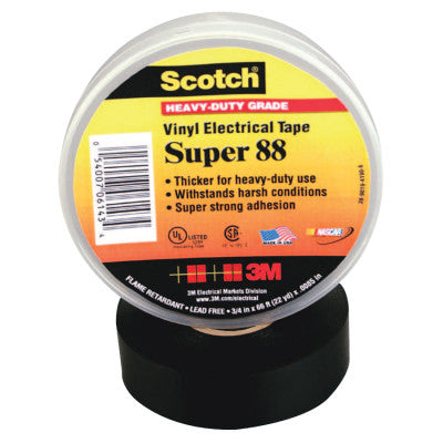 Super 88 Vinyl Electrical Tape, 2 in x 36 yd, Black 500-103561