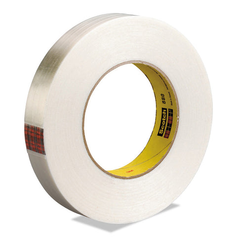 Filament Tape, 898, 48 mm W x 55 m L, 6.6 mil Thick, Clear 405-021200-39869