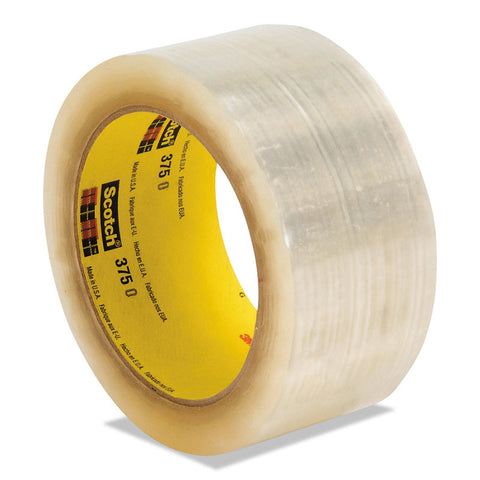 High Performance Box Sealing Tapes 375, 48 mm x 50 m, 3.1 mil Thick, Clear 405-021200-72406