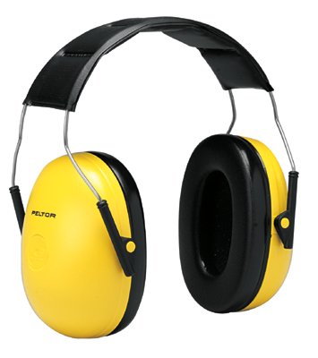 PELTOR Optime 98 Earmuff, 25 dB NRR, Yellow, Over-the-Head 247-H9A