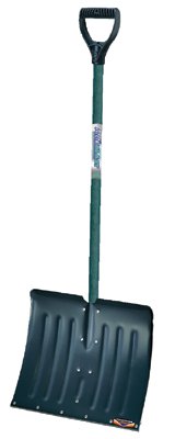 Arctic Blast Snow Pusher, 14 1/2 in X 18 in Blade, Wood Poly D-Grip Handle 027-1640400