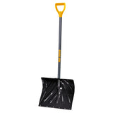 Poly Combo D-Grip Snow Shovels, 13-1/2 in x 18 in, Square Point Blade 027-1627200