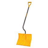 Poly Combo Ergonomic Handle Snow Shovel, 13-1/2 in L x 18 in W Blade, 36 in L Steel Handle 027-1603072