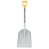 Poly Scoop with Hardwood Handle, 18 in L x 14.37 in W Blade, Square Point, 28 in Hardwood D-Grip handle 027-2604300