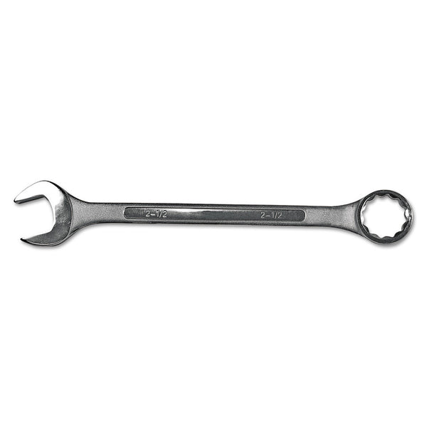 Jumbo Combination Wrench, 2-1/4 in Opening, 29-1/2 in L, 12-point, Nickel Chrome Plated Finish 103-04-032