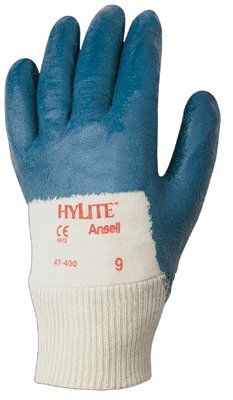 47-200 Nitrile-Coated Gloves, Size 8, Blue 012-47-400-8