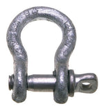 419 Series Anchor Shackle, 1-7/16 in Opening, 7/8 in Bail Size, 6-1/2 t, Screw Pin Shackle 193-5411435