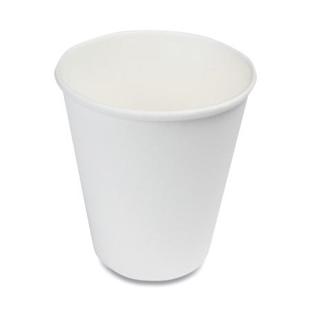 Paper Hot Cups, 8 oz, White 088-WHT8HCUP