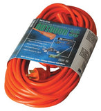 Vinyl Extension Cord, 50 ft, 1 Outlet, Orange 172-02308