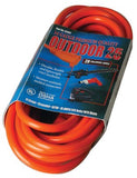 Vinyl Extension Cord, 25 ft, 1 Outlet, Red 172-02407