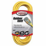 Southwire Yellow Jacket Power Cord, 25 ft, 1 Outlet, Yellow 172-02587-88-02