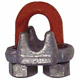 Forged Wire Rope Clips, 3/4 in, Galvanized Zinc 490-M252