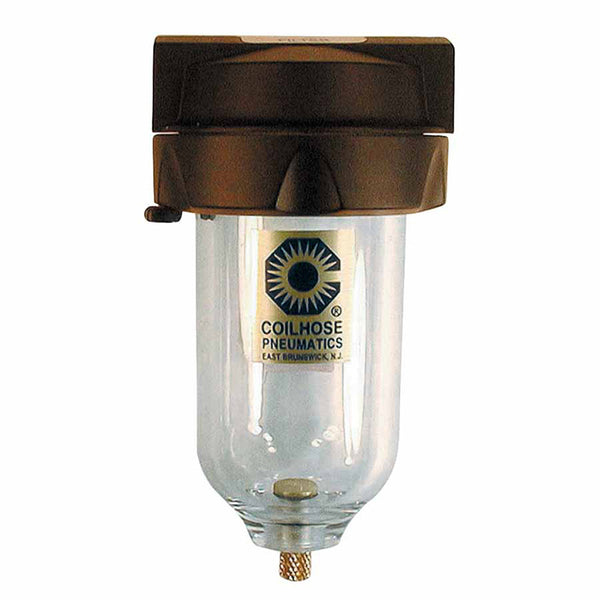 Heavy Duty Filters, Manual Drain, 3/8 in Inlet, 150 psi 166-8823