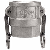 Andrews Type D Cam and Groove Couplers, 2 in (NPT) Female, Aluminum 238-200-D-AL