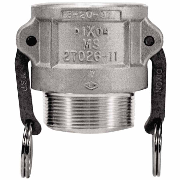 Andrews Type B Cam and Groove Couplers, 3 in (NPT) Male, Aluminum 238-300-B-AL