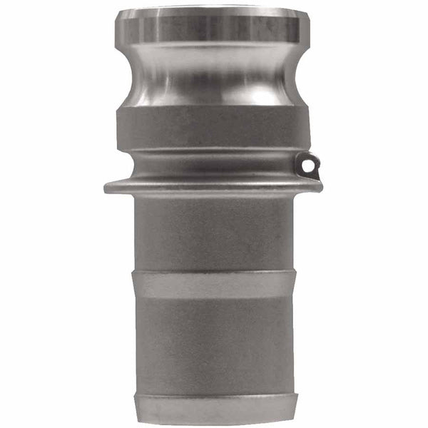 Global Type E Adapters, 3 in, Hose Barb/Male, Aluminum 238-G300-E-AL