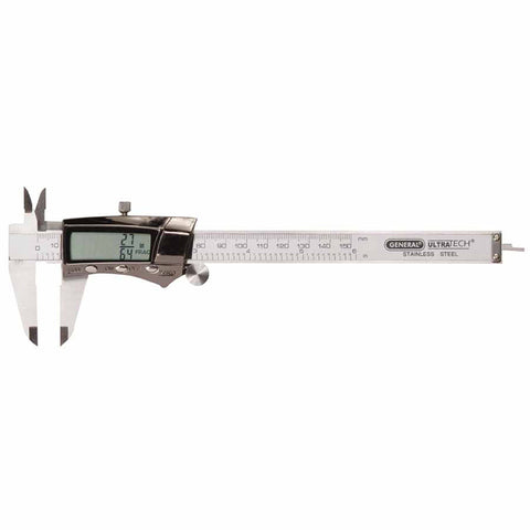 Digital/Fraction Electronic Calipers,0- 6 in/150 mm, Stainless Steel 318-147