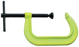 400 SF Hi-Visibility Safety C-Clamps, Sliding Pin, 2 1/2 in Throat Depth 825-14301