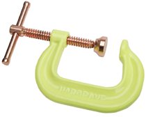 Spark-Duty 400P/400CS Hi-Vis C-Clamp, Sliding Pin, 4-1/2 in Throat Depth, Yellow, 0 in to 8 in Opening 825-20485