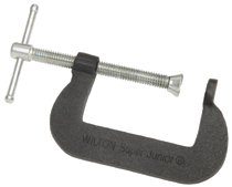 Super-Junior C-Clamps, Sliding Pin, 1-3/8 in Throat Depth 825-21306