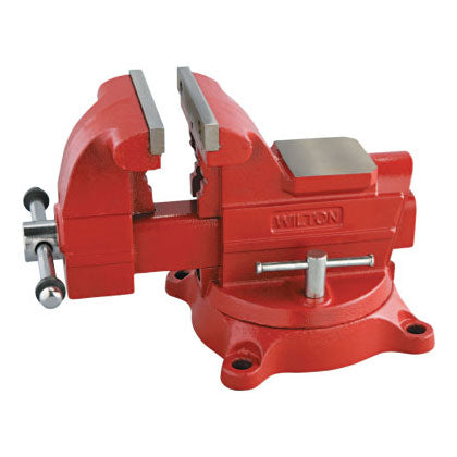 Utility Bench Vise, 6-1/2 in Jaw Width, 4-1/4 in Throat Depth, 360? Swivel Base 825-28815