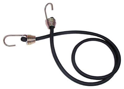 Heavy-Duty Bungee Cord, Dichromate Hooks, 24 in L 130-06180