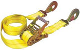 Ratchet Tie-Down Straps, Twisted Snap Hooks, 2 in W, 10 ft L, 6,000 lb Capacity 130-04110