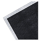 Vermiculite Medium-Duty Welding Blanket, 6 ft W x 6 ft L, 24 oz, with Grommets, Black 138-36302