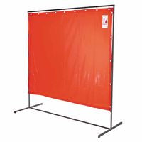 Modular Screen Frames, 6 ft X 6 ft - 8 ft, Steel, Silver 138-37198