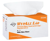 L40 Towel, White, 10.8 in W x 10 in L, Pop-Up Box, 1 Ply, 90 Sheets/BX, 810 Sheets Total 412-03046