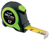 Self Lock Measuring Tape, 5/8 in x 12 ft, Green/Black 416-SL2812