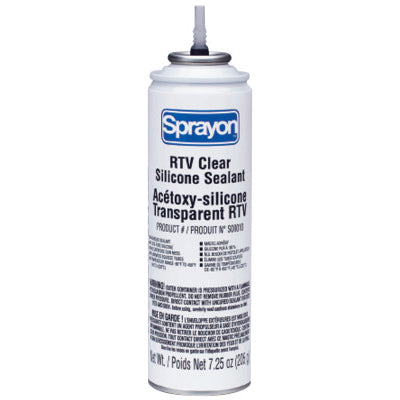 SP000 Series RTV Silicone Sealant, 8 oz, Aerosol Can, Clear, SP010 425-S00010000