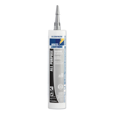 Silicone Rubber All Purpose Sealant, 10 oz Tube, Aluminum 425-W11124510