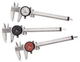 120 Series Dial Caliper, 0 to 12 in, Stainless Steel Tip, White Display 681-56694