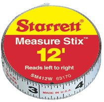 Measure Stix Steel Measuring Tapes, 1/2 in x 6 ft 681-66634