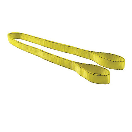 Pro-Edge Web Sling, Eye and Eye, Nylon, 1 in W x 6 ft L, 2-Ply, Yellow 439-EE291x6ND