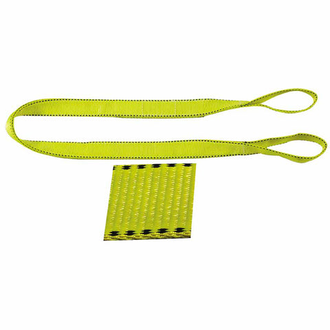 Pro-Edge Web Slings, 2 in x 10 ft, Eye To Eye, Polyester, Yellow 439-EE292X10PD