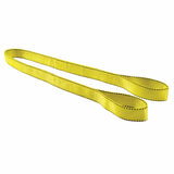 Pro-Edge Web Sling, Eye and Eye, Polyester, 2 in W x 6 ft L, 2-Ply, Yellow 439-EE292X6PD