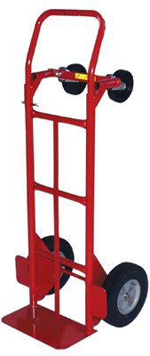 2-Position Convertible Hand Truck, 800 lb Load Cap, 8 in x 14 in Toe Plate, Flow Back Handle, Solid Puncture Proof Wheels 310-47180