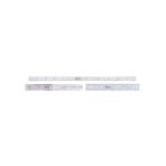 Series 182 Steel Rulers, 6 in, Wide, Stainless Steel, Inch/Metric, Rigid 504-182-105