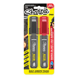 PRO Markers, Black/Red, Chisel 652-2178496