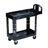 Utility Cart, 500 lb Load Capacity, 17-7/8 in W x 39-1/4 in D x 33-1/4 in H, Black 640-FG450088BLA