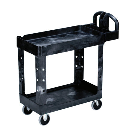 Utility Cart, 500 lb Load Capacity, 17-7/8 in W x 39-1/4 in D x 33-1/4 in H, Black 640-FG450088BLA