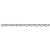 Jack Chain, Size Trade Size 14, 16 lb Working Load Limit, Zinc Plated 005-7501432