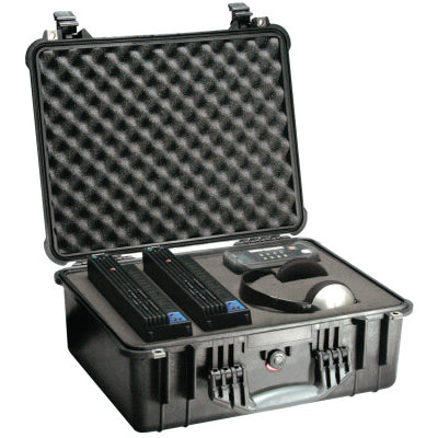 1550 Medium Protector Case, with Logo, 20.66 in L x 17.2 in W x 8.40 in D, Black, with Foam 562-1550-000-110