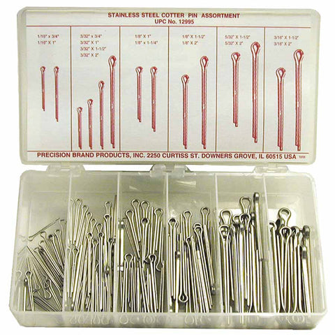 Cotter Pin Assortments, Stainless Steel 605-12995