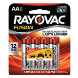 FUSION Advanced Alkaline Batteries, AA, 1.5 V 620-815-8TFUSK