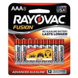 FUSION Advanced Alkaline Batteries, AAA, 1.5 V 620-824-8TFUSK